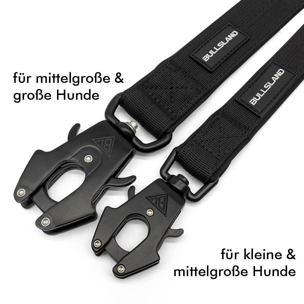 2,5m Tactical Hundeleine dreifach verstellbar - Orange - Bullsland Dogwear