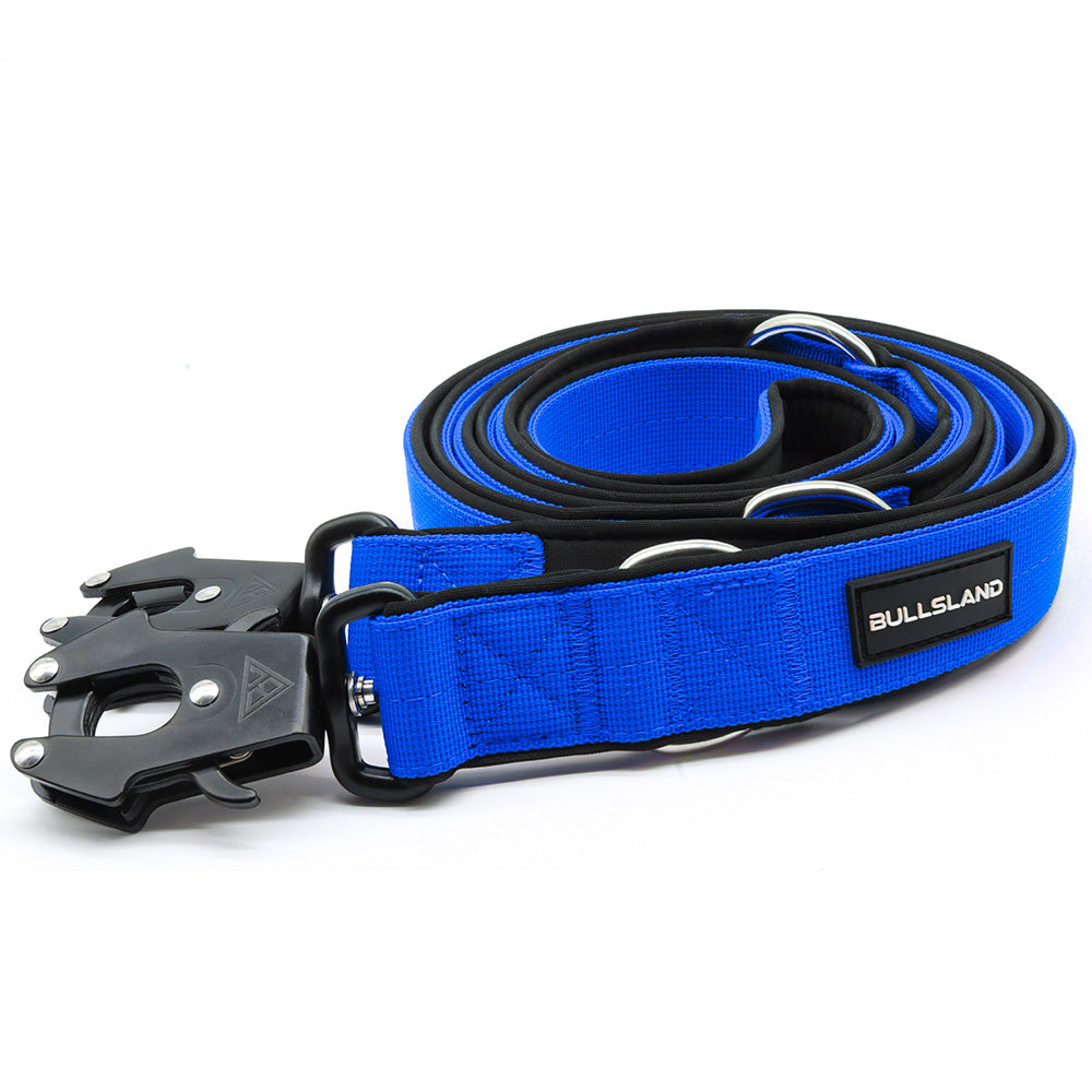 Taktische Hundeleine – 3-fach verstellbar, robust & sicher – Blau