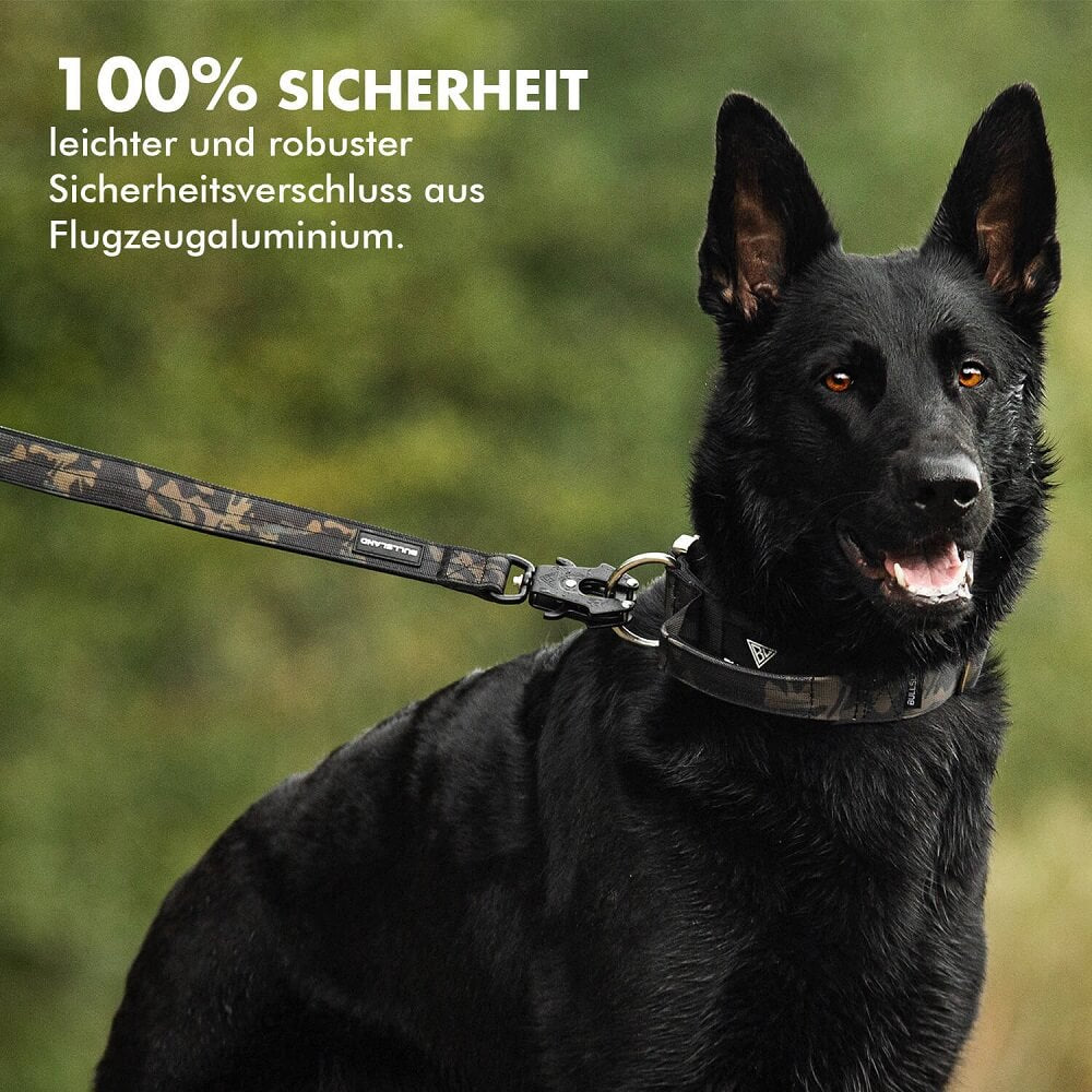 Taktische Hundeleine mit Handschlaufe 1,5m - Camouflage - Bullsland Dogwear