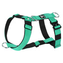 Verstellbares taktisches Hundegeschirr in Mint Grün mit D-Ringen aus Edelstahl.